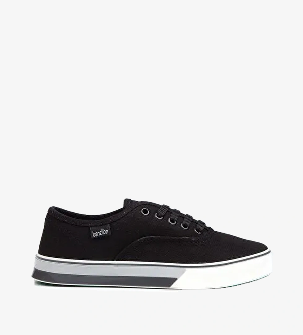 Benetton® | BN-30956- 3570 Siyah Beyaz - Kadın Spor Ayakkabı - Görsel 1