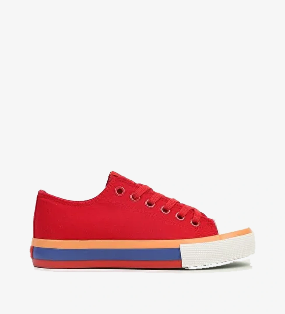 United Colors of Benetton Kırmızı Kadın Sneaker BNI-10031-Kirmizi - Görsel 1