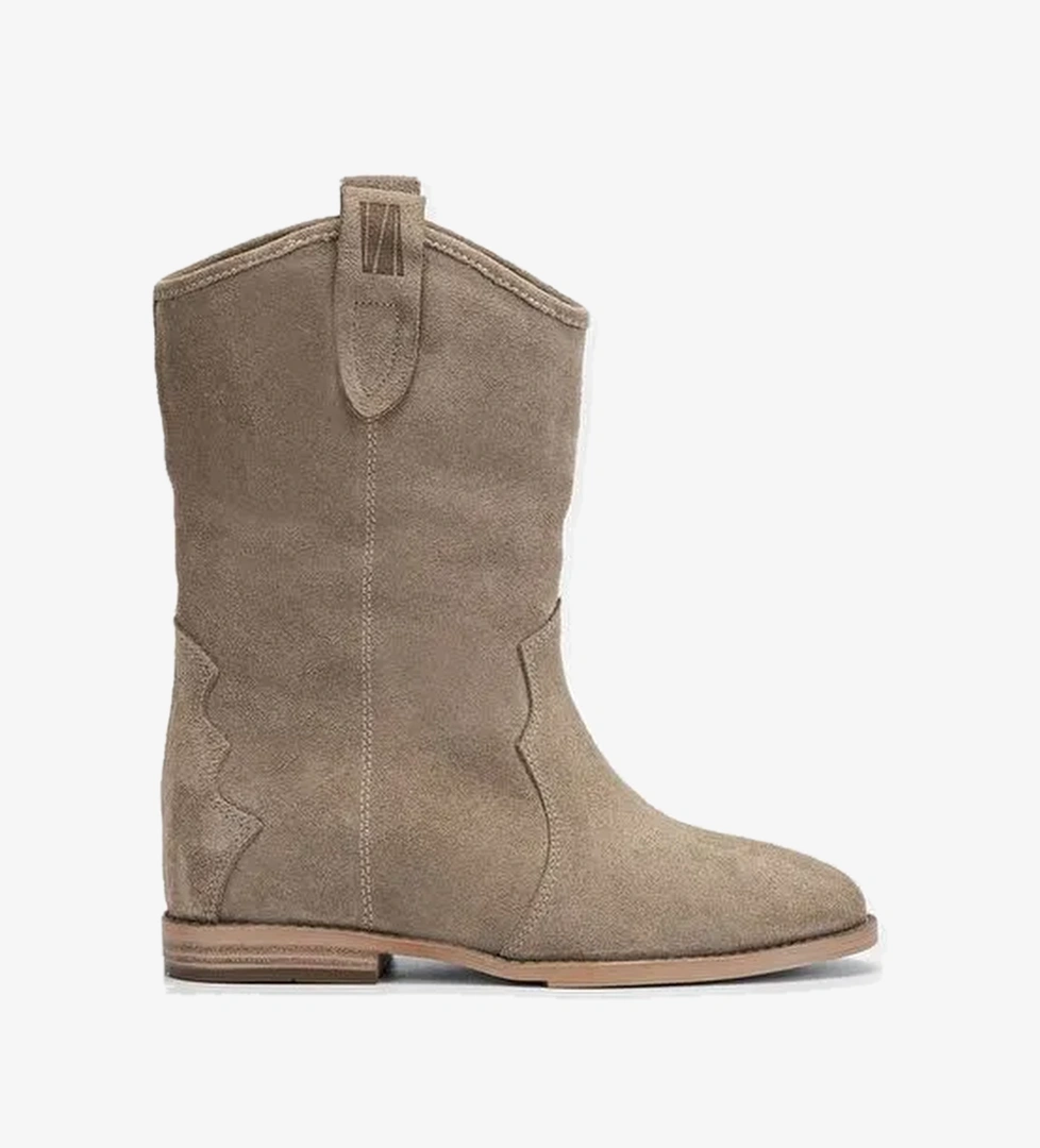 Valmenti Draco Kadın Yeşil Süet Hakiki Deri Casual Bot - Görsel 1