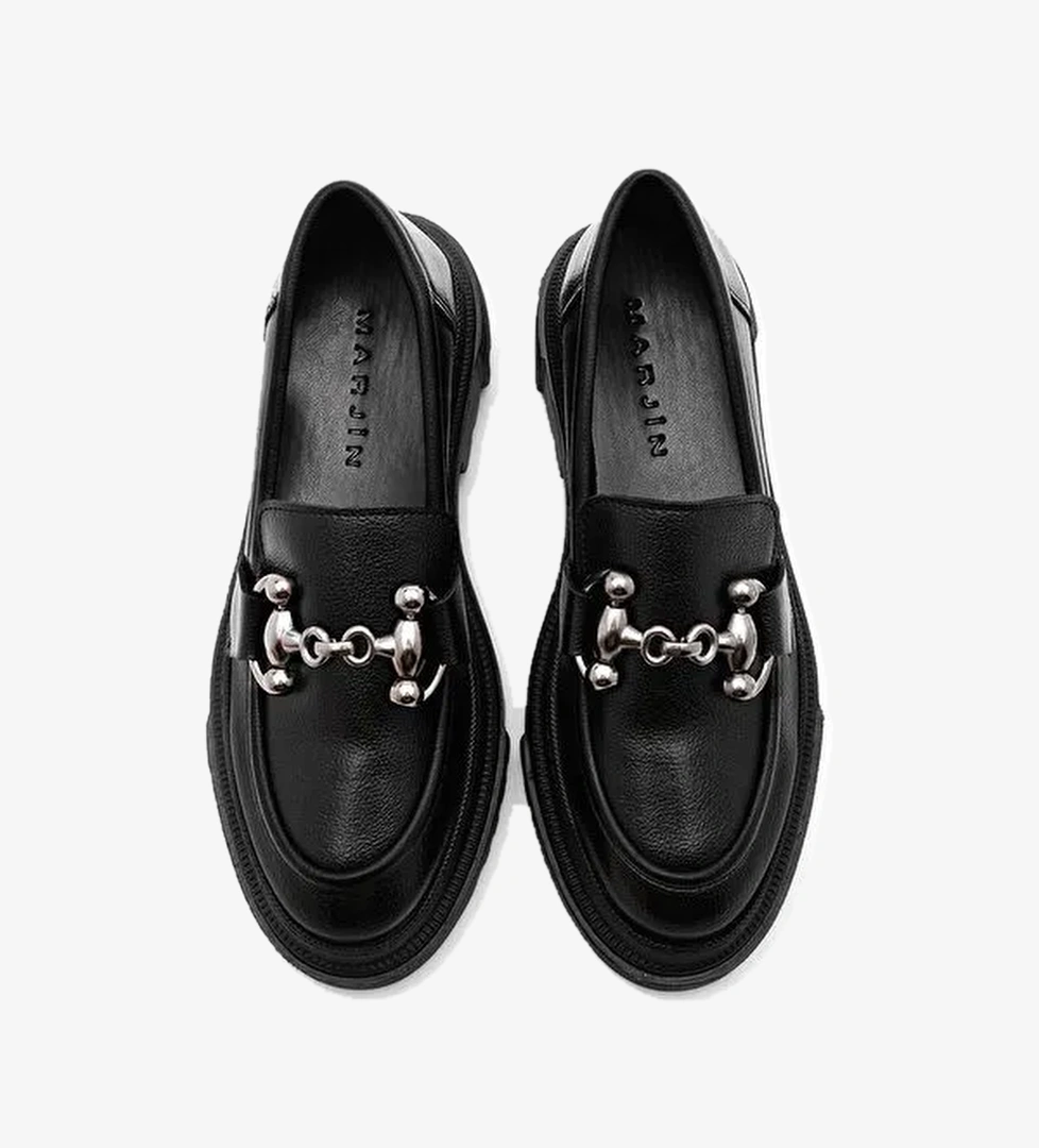 Marjin Siyah Kadın Loafer 3210338804 - Görsel 1