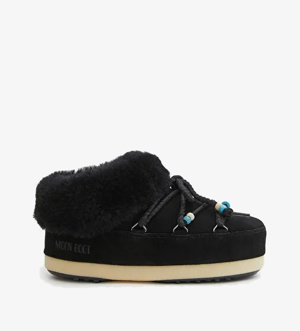 Kadın Bot (Kar) 80D1470040-NN13 Moon Boot Evx Mule Suede Beads Black/Black - Görsel 1