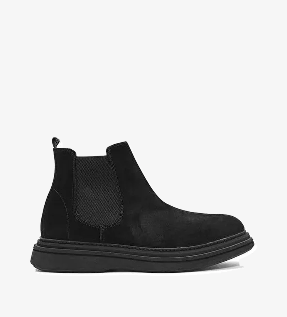 Derimod Derimod Erkek Siyah Süet Deri Chelsea Bot 24WFD604810 | Boyner Siyah - 1. görsel