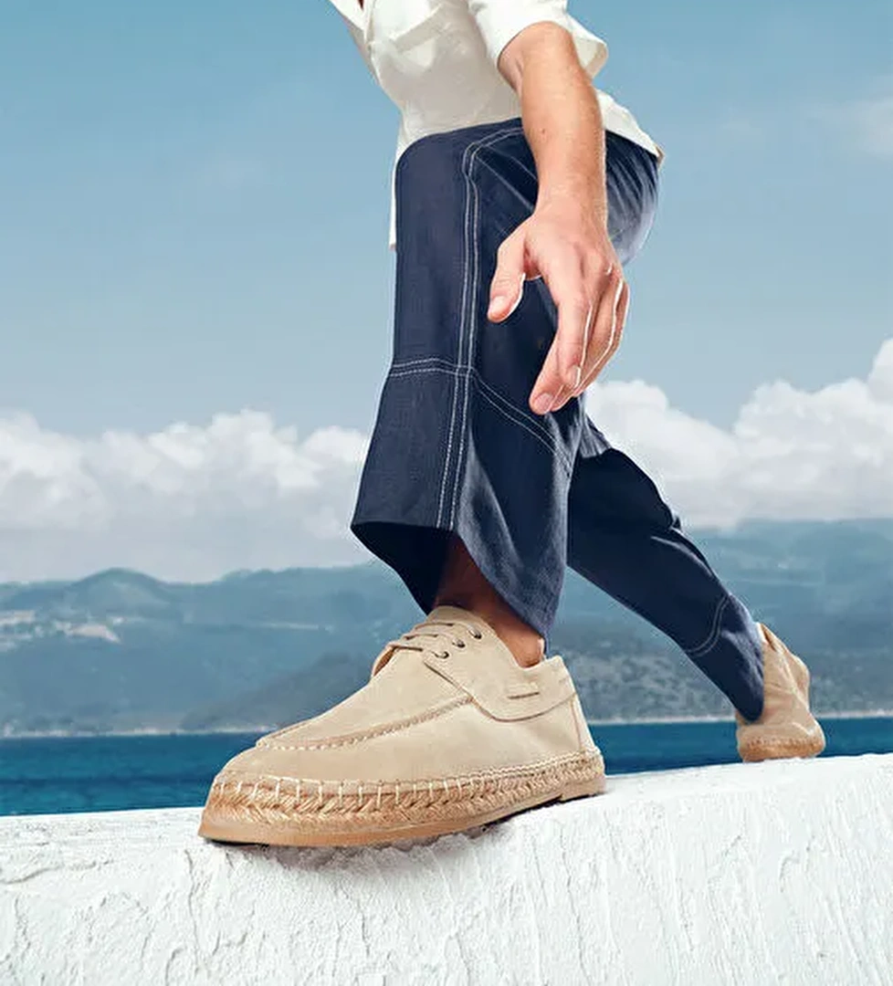 Derimod Derimod Erkek Bej Süet Deri Espadril 24SFD616410 Boyner'de! Bej - 1. görsel