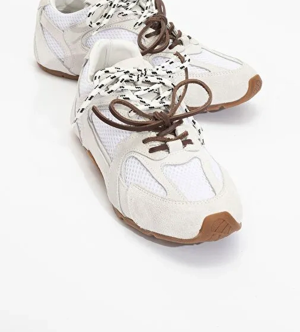 Luvi Shoes Beyaz Kadın Sneaker 223-2423 - Görsel 1