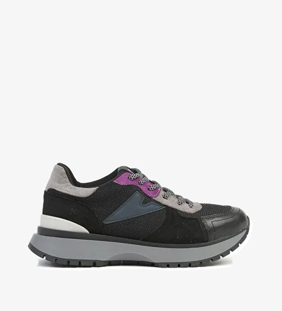 Pierre Cardin Siyah-Mor Kadın Sneaker PC-52555-Siyah - Görsel 1