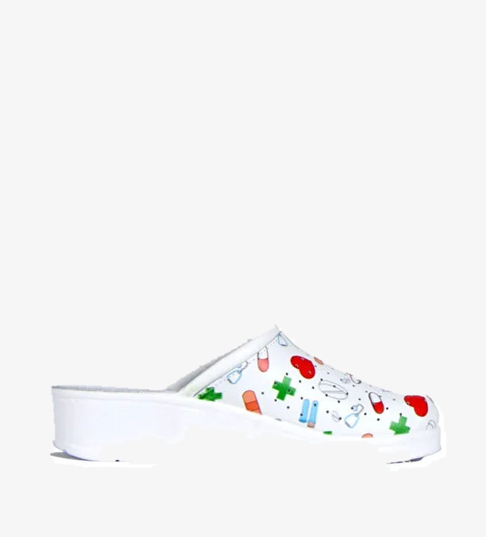 Kifidis Beyaz Kadın Deri Terlik 12GFT1SABK00002 - Görsel 1