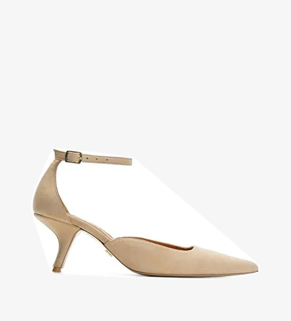 Jabotter Bej Kadın Süet Stiletto JAB8879 - Görsel 1