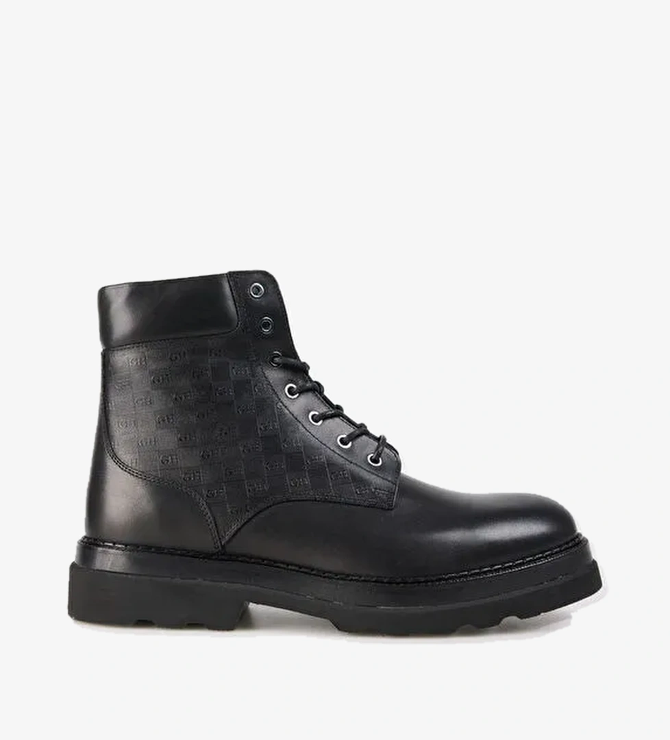 George Hogg Siyah Erkek Deri Bot 174-58-5FW - Görsel 1