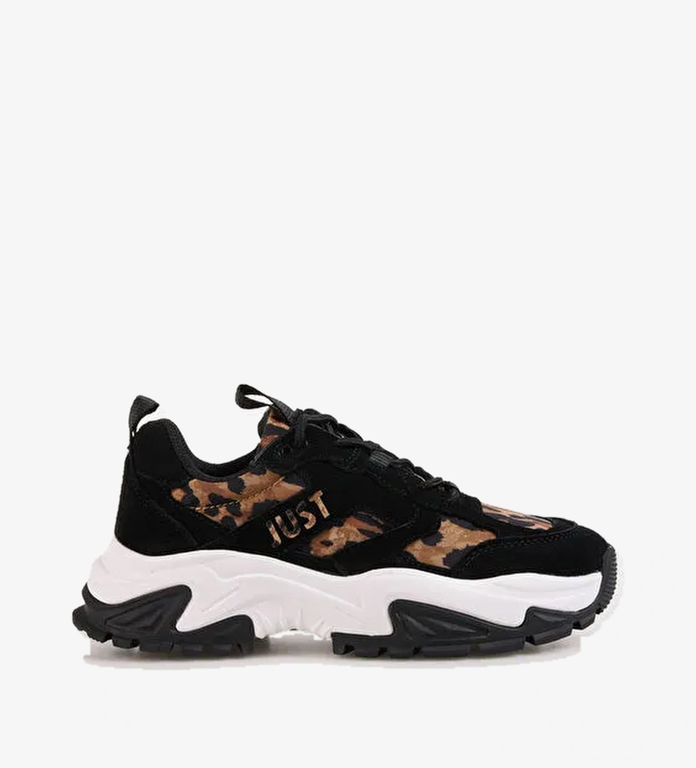 Just Cavalli Just Cavalli Siyah-Çok Renkli Kadın deri Sneaker 77RA3SC1ZPA73LS1 model görseli