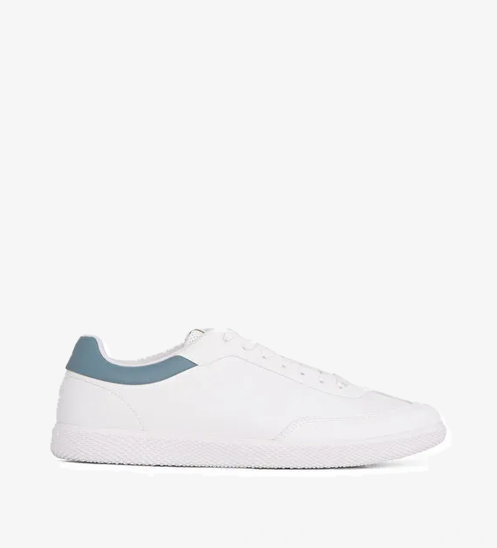 Calvin Klein Beyaz Erkek Deri Sneaker LOW TOP LACE UP LTH - Görsel 1