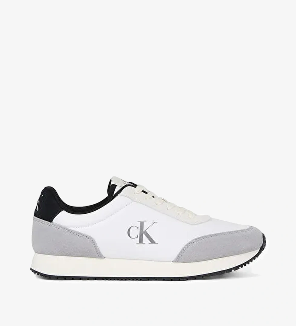 Calvin Klein Calvin Klein Beyaz Gri Beyaz - Gri Erkek Süet Sneaker RETRO RUNNER ICONIC SNK | Boyner Beyaz Gri - 1. görsel