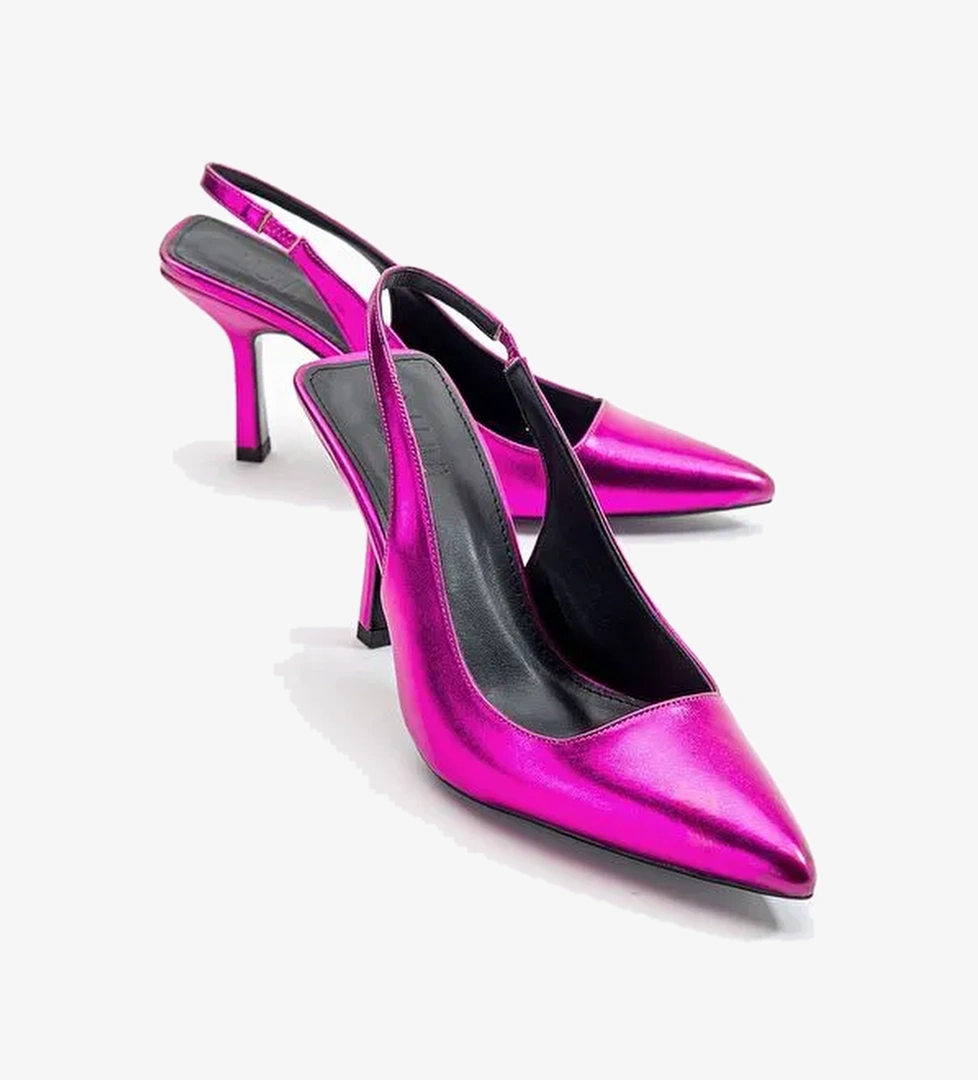 Luvi Shoes Fuşya Kadın Topuklu Ayakkabı 71-7118 - Görsel 1
