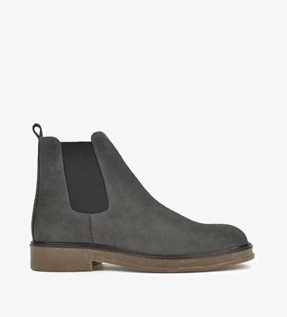 Ziya, Erkek Hakiki Deri Bot 1431043Z029 Antrasit - Görsel 1