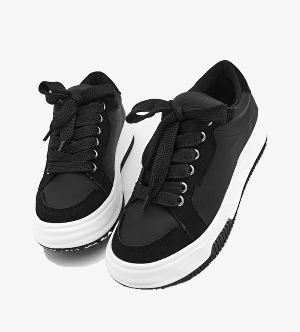 Marjin Kadın Sneaker Spor Ayakkabı Sifaz Siyah - Görsel 1