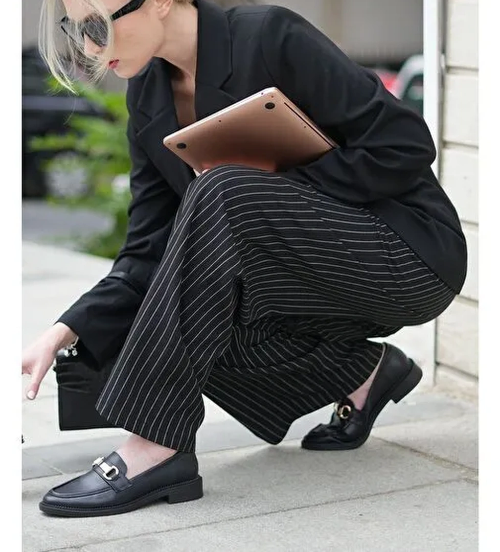 Marjin Kadın Loafer Tokalı Günlük Ayakkabı Tonyas - Görsel 1