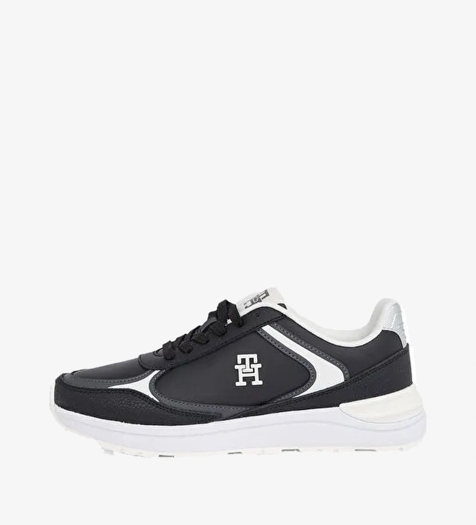 Tommy Hilfiger Tommy Hilfiger Siyah Kadın Deri Sneaker FW0FW08325 model görseli