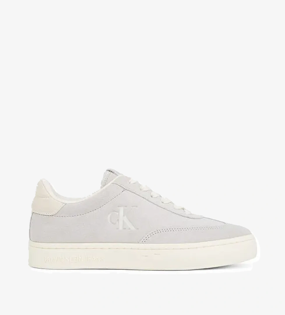 Calvin Klein Gri Kadın Süet Sneaker YW0YW01833 - Görsel 1