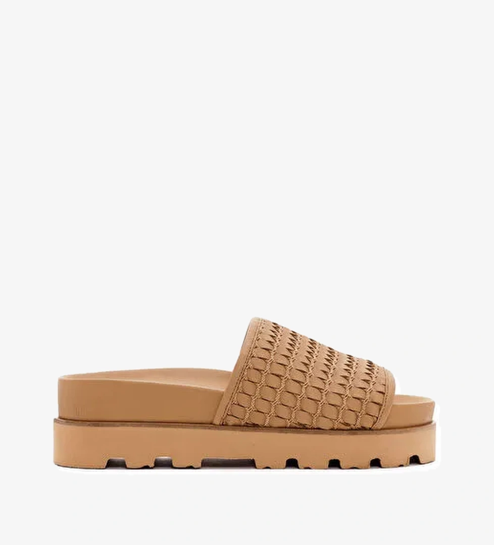 Derimod Kahverengi Kadın Deri Terlik 24SFD120529 - Görsel 1