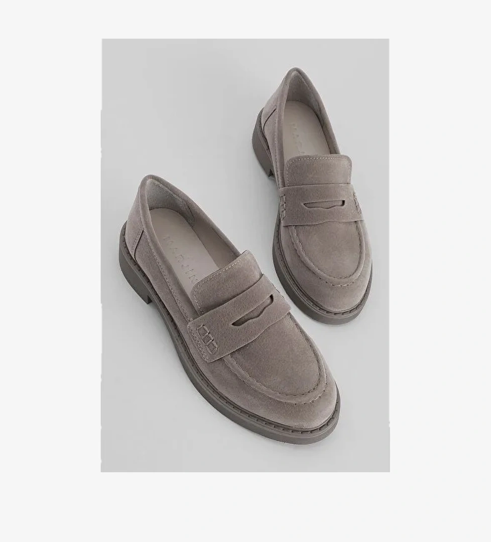 Kadın Loafer Makosen Günlük Ayakkabı Andel Vizon - Görsel 1