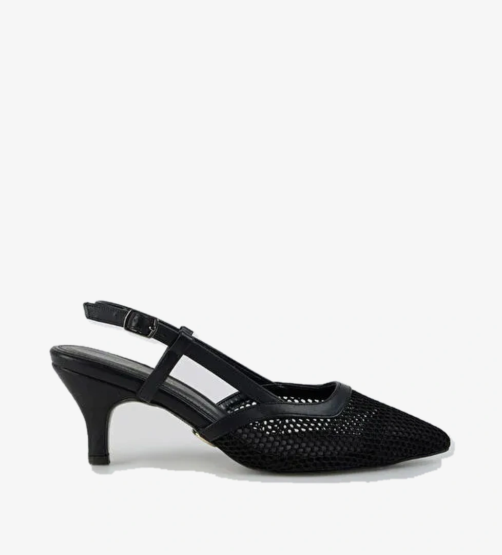 Fabrika Siyah Kadın Topuklu Ayakkabı CADHLA