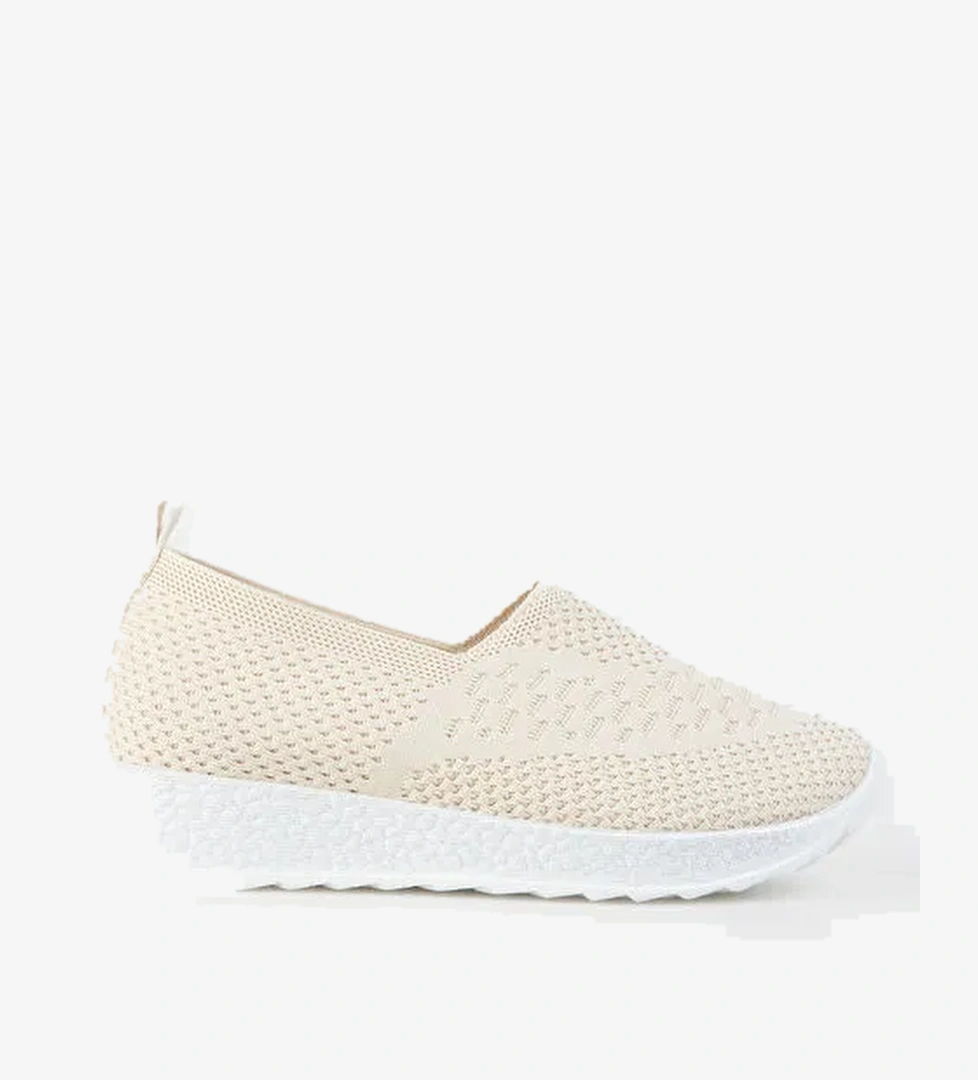 Cotton Bar Bej Kadın Sneaker JABREN