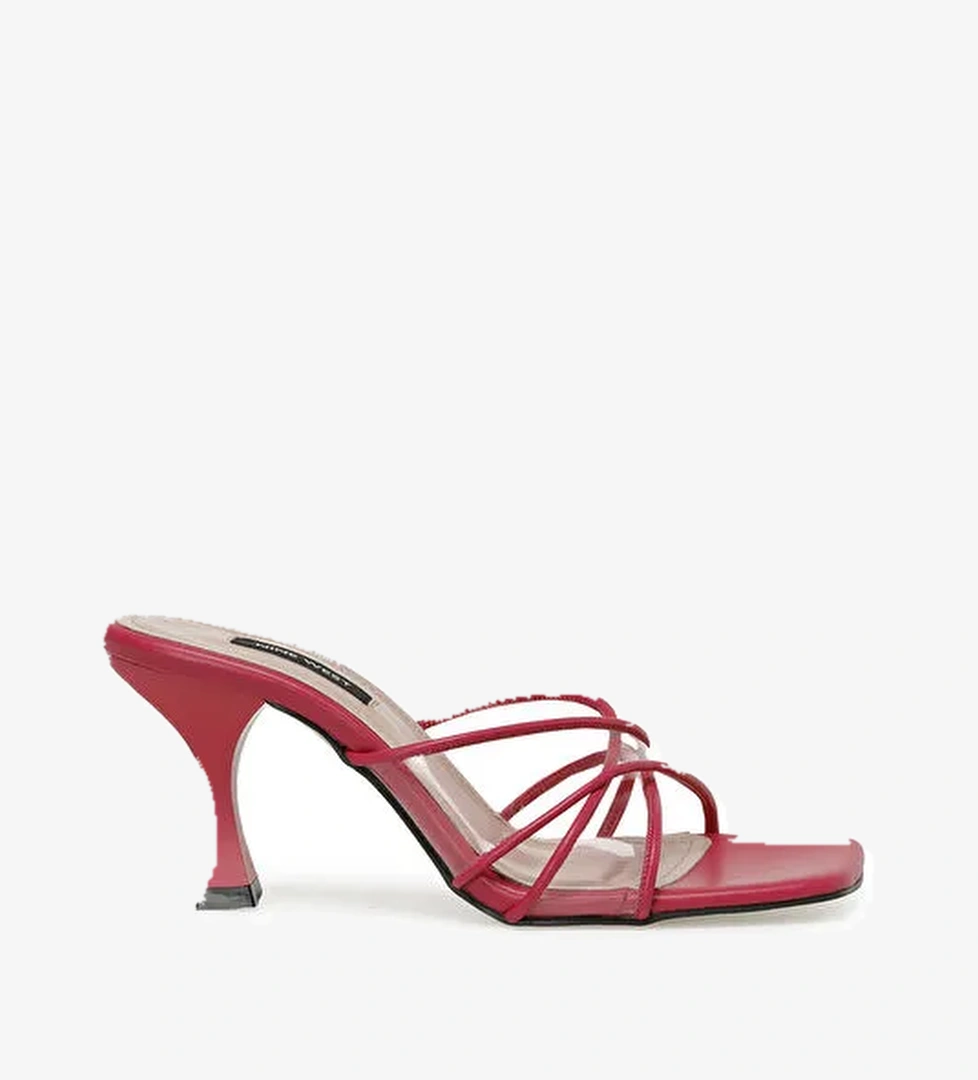 ZEYYA 3FX Pembe Kadın Topuklu Terlik - Görsel 1