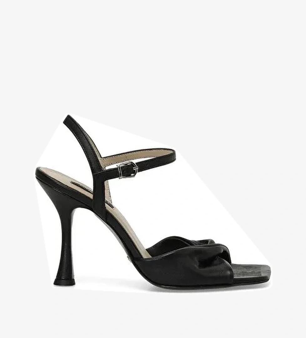 FALBA 4FX Siyah Kadın Topuklu Sandalet - Görsel 1