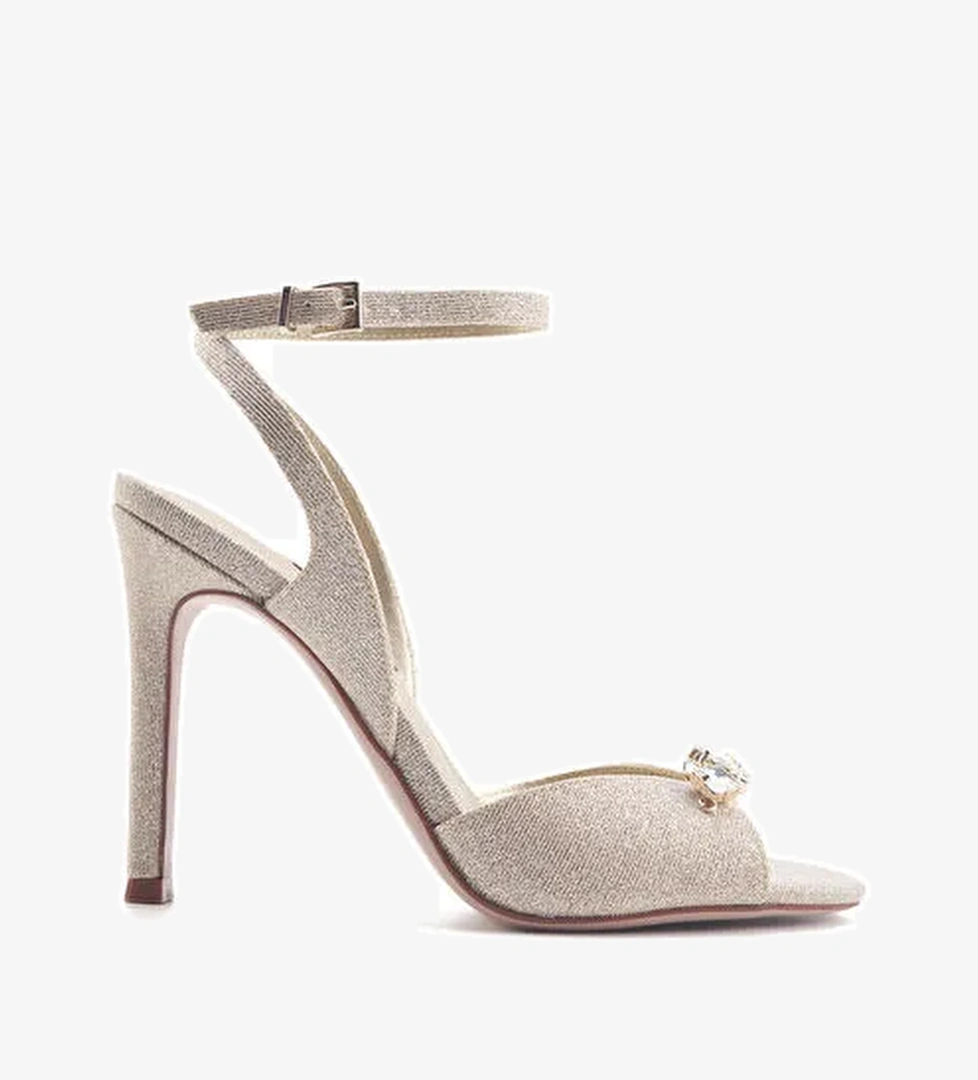 FERN 4FX ŞAMPANYA Kadın Topuklu Sandalet - Görsel 1