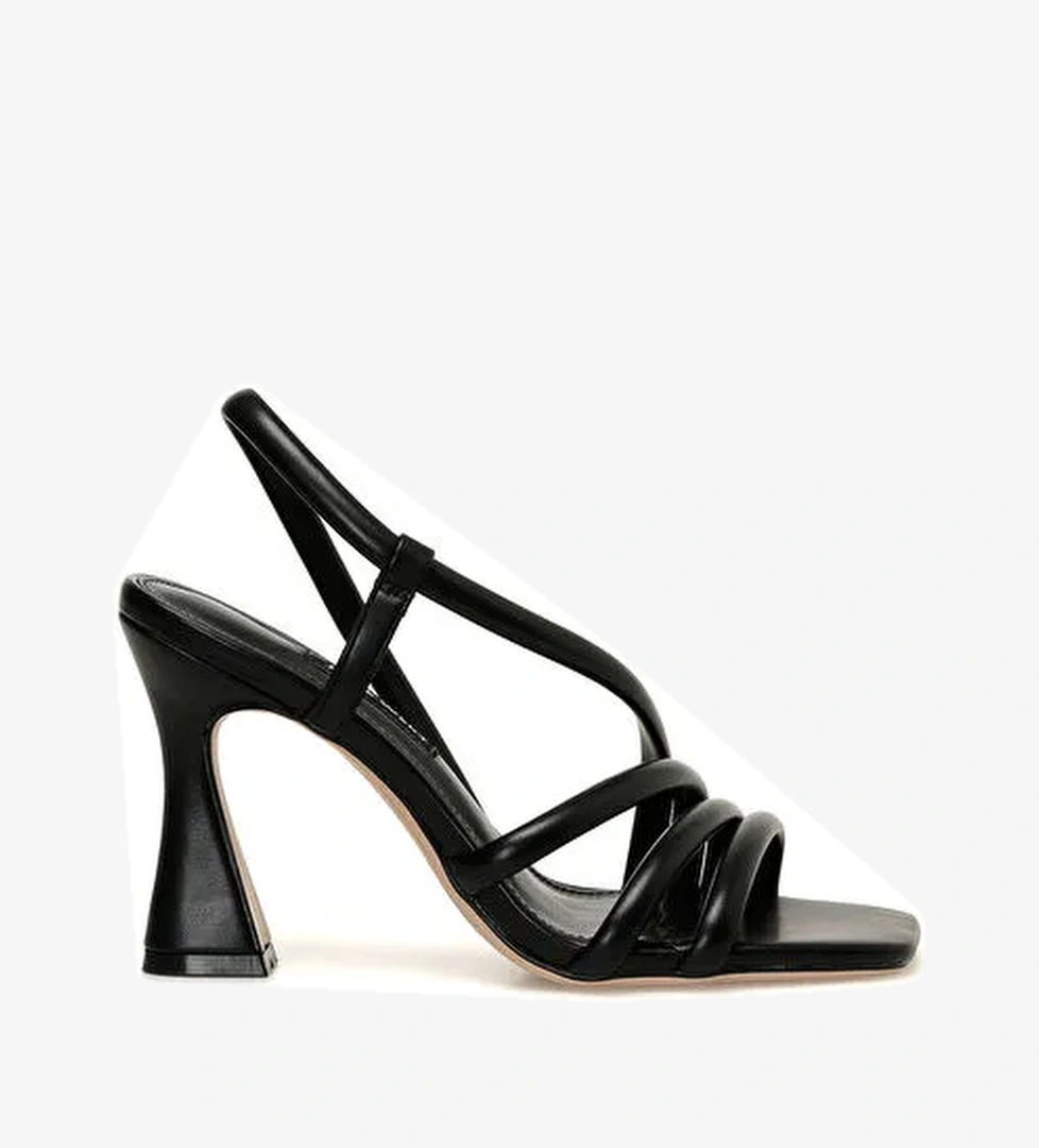 MARCI 4FX Siyah Kadın Topuklu Sandalet - Görsel 1