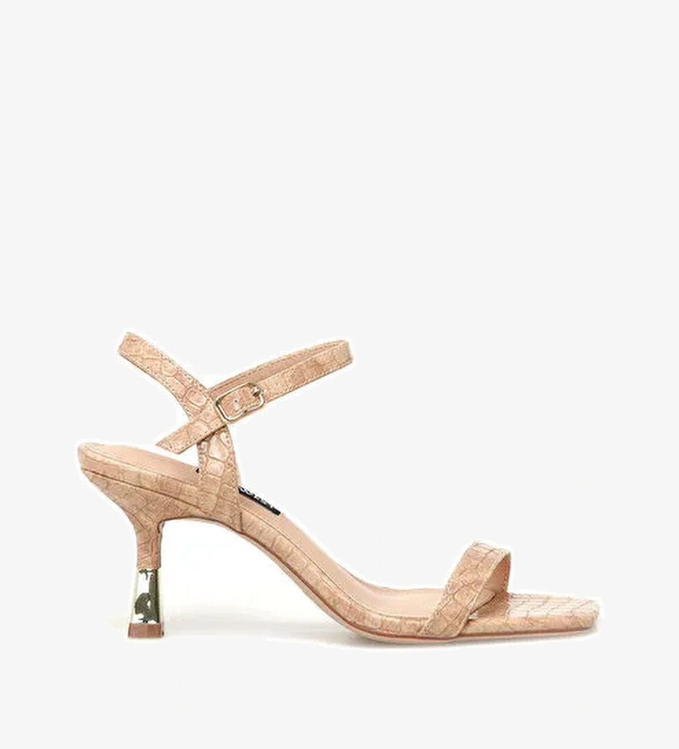HENNO2 3PR NUDE Kadın Topuklu Sandalet - Görsel 1