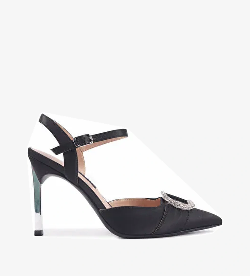 MAEVER2 3PR Siyah Kadın Topuklu Sandalet - Görsel 1