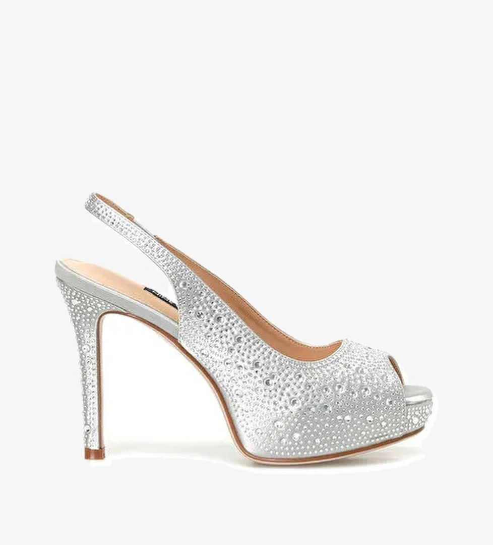 MAVIA2 3PR GRI Kadın Topuklu Sandalet - Görsel 1