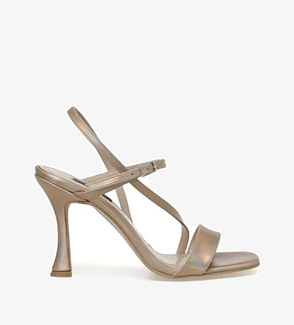 FIT 3FX Bej Kadın Topuklu Sandalet - Görsel 1