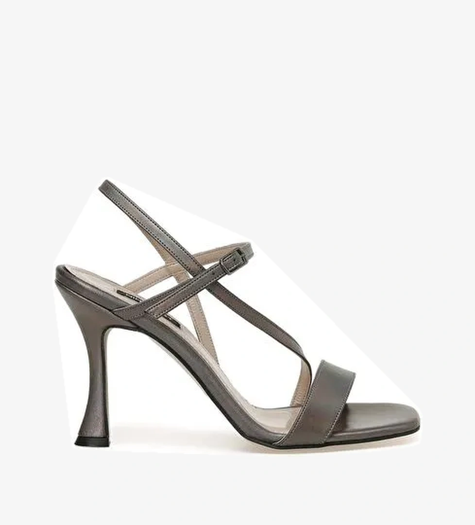 FIT 3FX Antrasit Kadın Topuklu Sandalet - Görsel 1