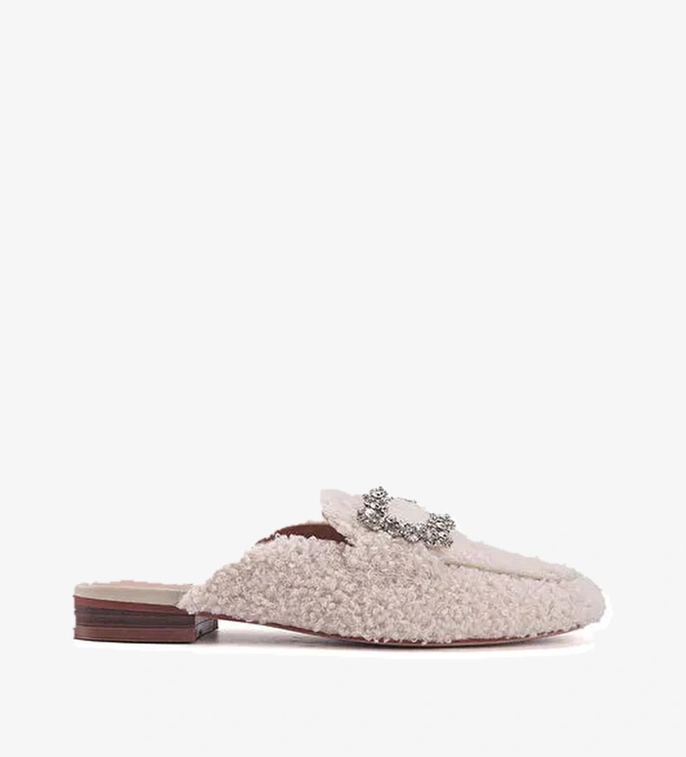 TANDIE 3PR Krem Kadın Ev Terliği - Görsel 1