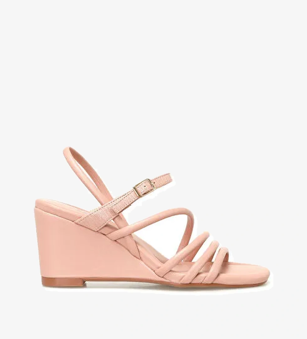 APRIL 3FX Pembe Kadın Comfort Sandalet - Görsel 1