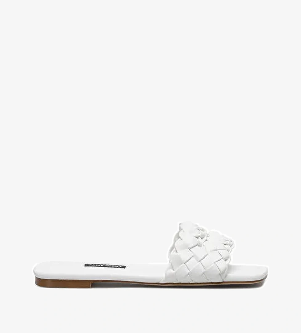Nine West Nine West ORAGO 2FX Beyaz Kadın Düz Terlik Sandalet & Terlik | Boyner Beyaz - 1. görsel