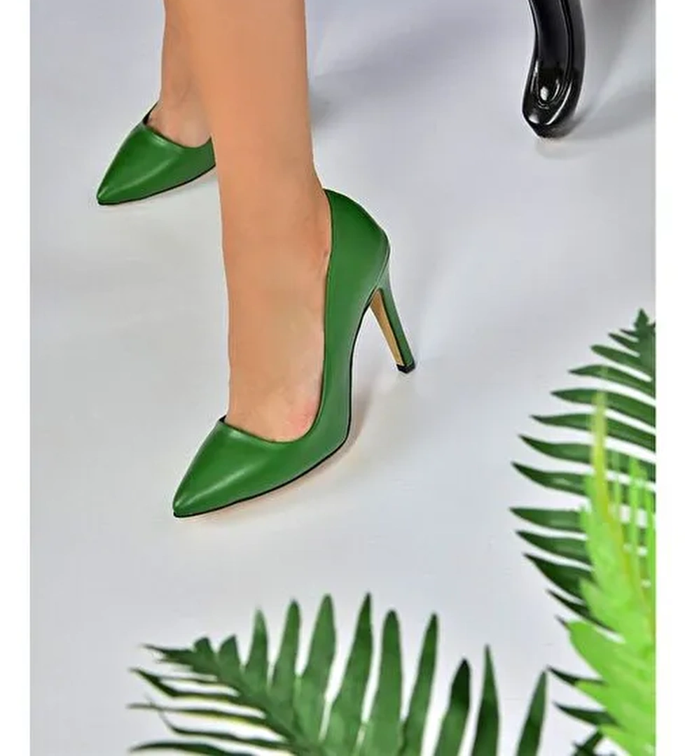 Yeşil İnce Topuklu Kadın Stiletto L253971509 - Görsel 1