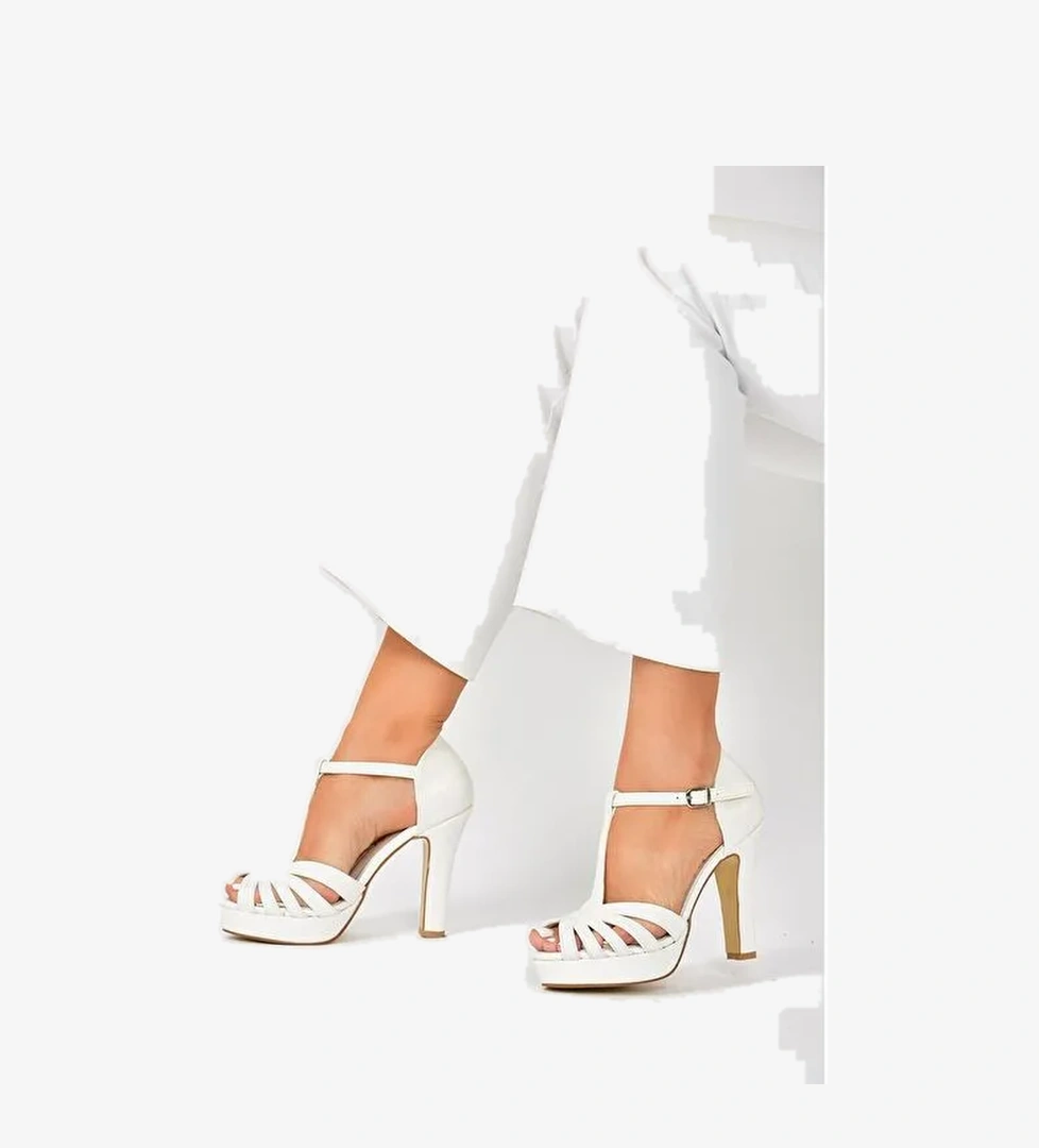 Sedef Platform Topuklu Kadın Ayakkabı M348010009 - Görsel 1