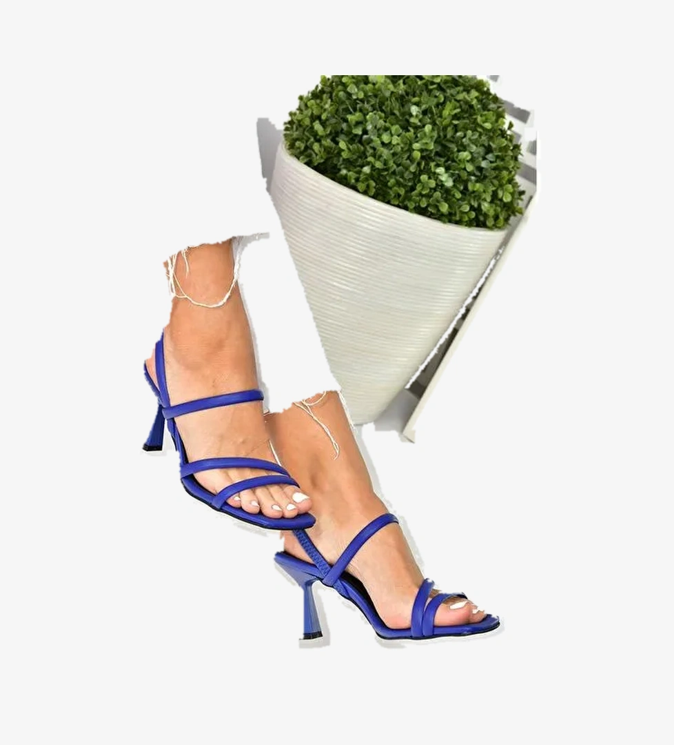 Fox Shoes Saks Kadın Topuklu Ayakkabı 10205 - Görsel 1