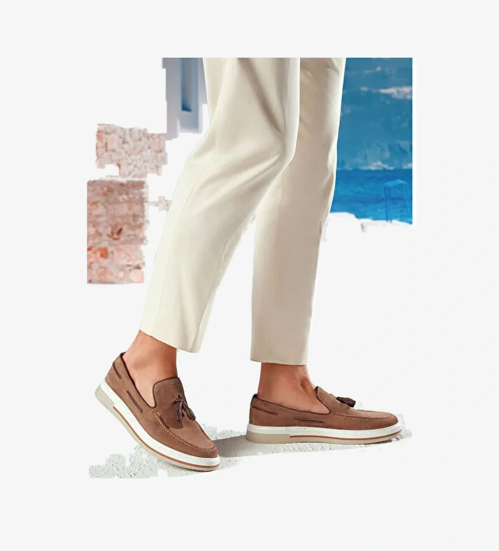 Derimod Derimod Vizon Erkek Süet Loafer 25SFD680410 | Boyner Vizon - 1. görsel