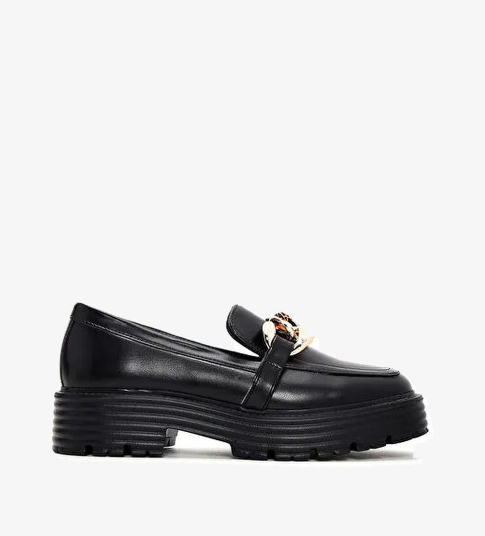 Derimod Siyah Kadın Loafer 25SFE400318 - Görsel 1