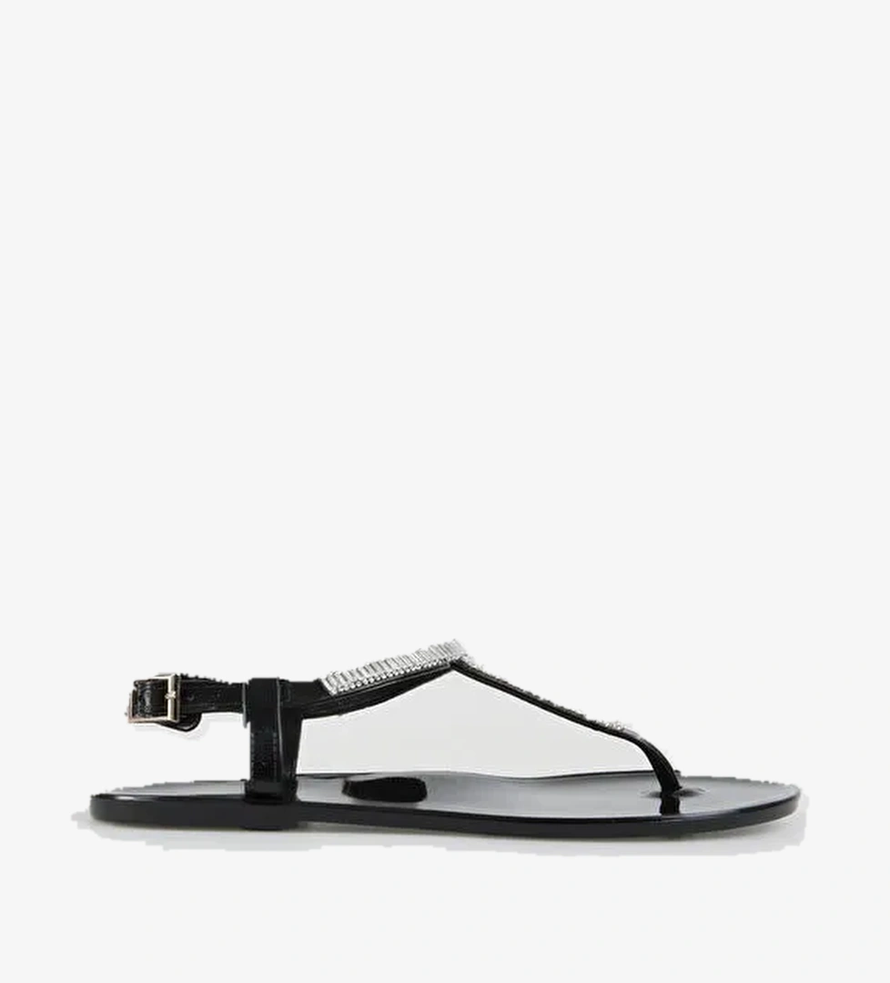 Fabrika Siyah Kadın Taşlı Sandalet IVANA