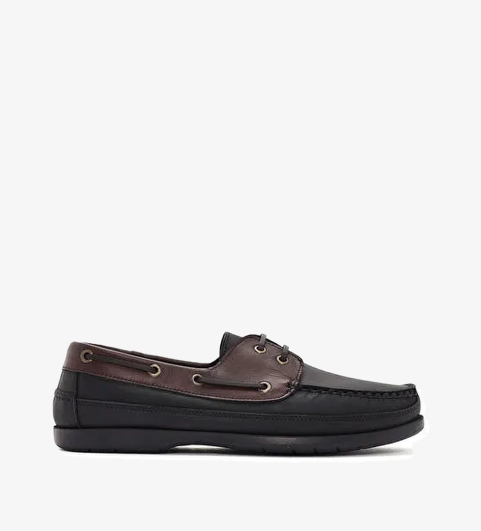 Erkek Siyah Deri Comfort Loafer 25SFD6607M2 - Görsel 1