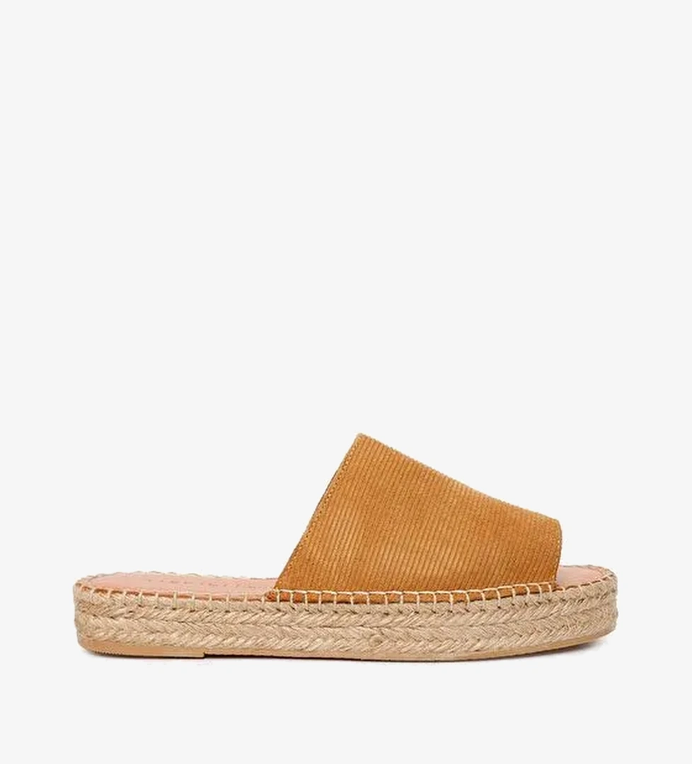 DERİ ESPADRİL TERLİK - Görsel 1