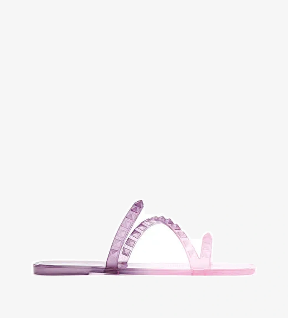 Derimod Derimod Kadın Mor Şeffaf Jelly Terlik 24SFE4922PV Sandalet & Terlik | Boyner Mor - 1. görsel