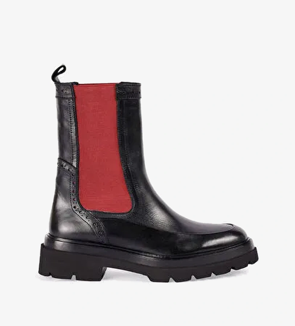 Yargıcı Yargıcı Siyah RENKLİ LASTİKLİ DERİ BOT | Boyner Siyah - 1. görsel