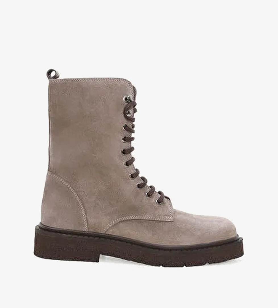 TAŞ DETAYLI DERİ BAĞCIKLI BOT - Görsel 1