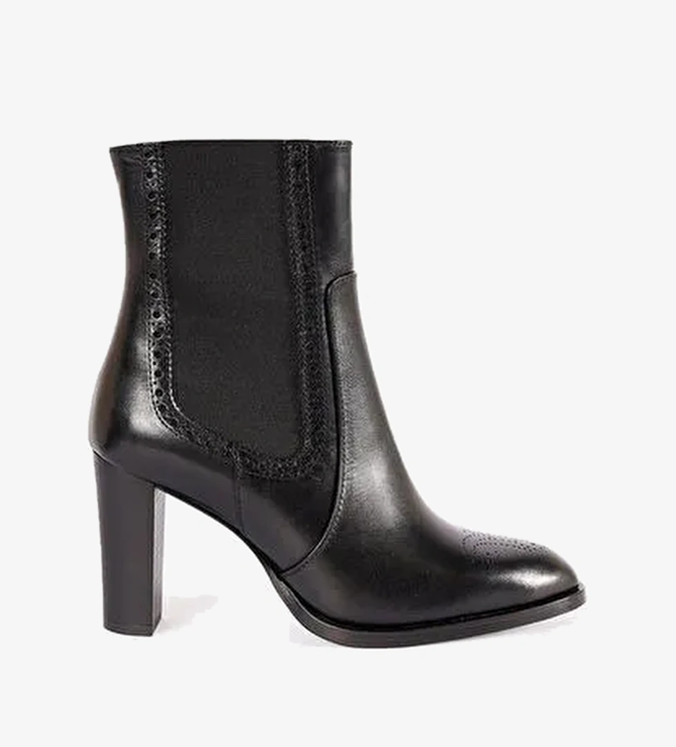 YUMUŞAK TABANLI LASTİKLİ DERİ BOT - Görsel 1