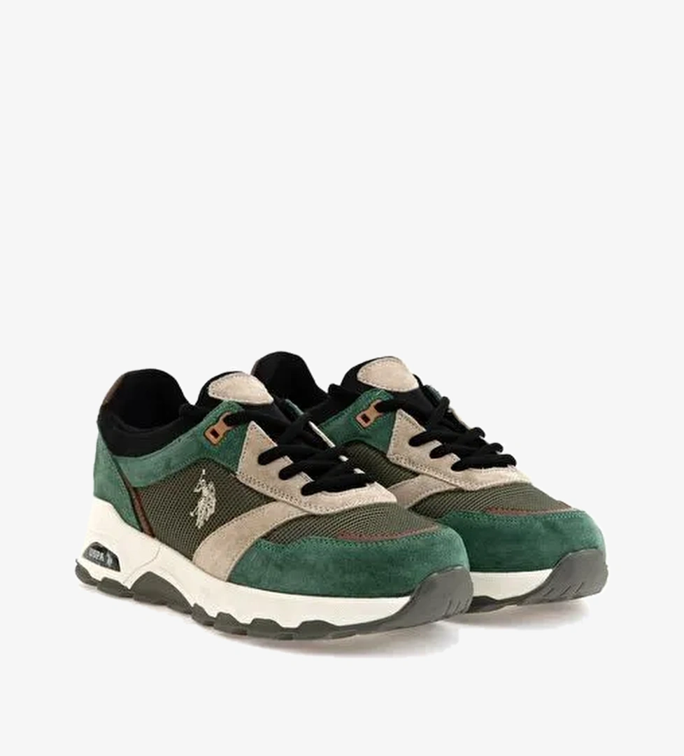 U.S. Polo Assn. Erkek Koyu Yeşil Spor Ayakkabı 50297275-VR079 - Görsel 1